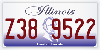IL license plate Z389522