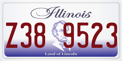 IL license plate Z389523