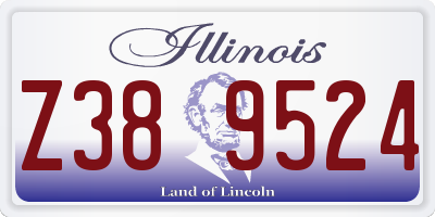 IL license plate Z389524