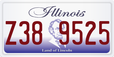 IL license plate Z389525
