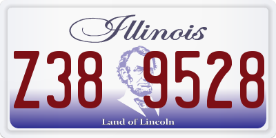 IL license plate Z389528