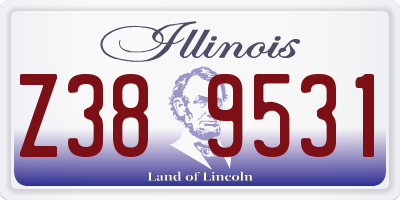 IL license plate Z389531