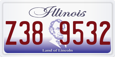 IL license plate Z389532