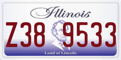 IL license plate Z389533