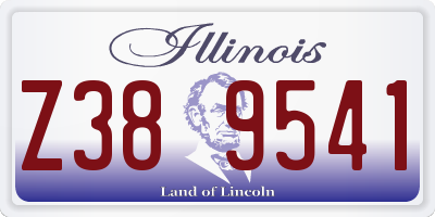 IL license plate Z389541