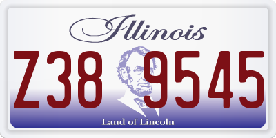 IL license plate Z389545