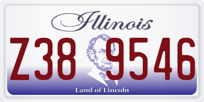 IL license plate Z389546