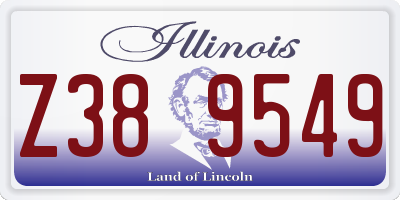 IL license plate Z389549
