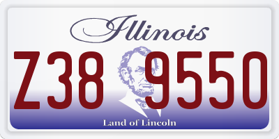 IL license plate Z389550