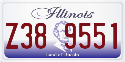 IL license plate Z389551