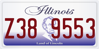 IL license plate Z389553