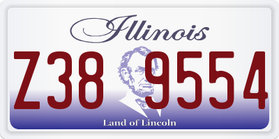 IL license plate Z389554