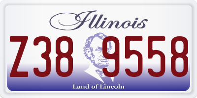 IL license plate Z389558