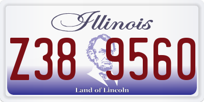 IL license plate Z389560