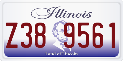IL license plate Z389561