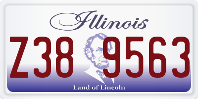IL license plate Z389563