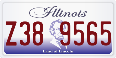 IL license plate Z389565