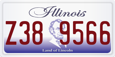 IL license plate Z389566