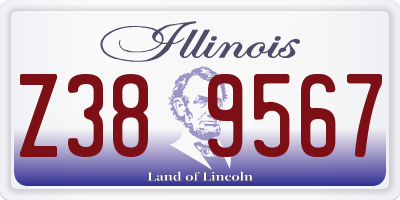 IL license plate Z389567