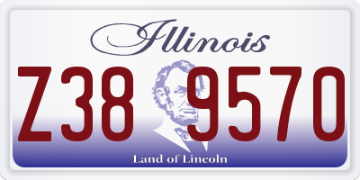 IL license plate Z389570