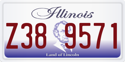 IL license plate Z389571