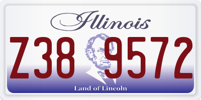 IL license plate Z389572