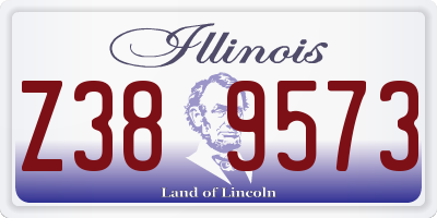 IL license plate Z389573