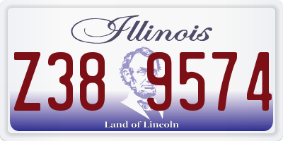 IL license plate Z389574