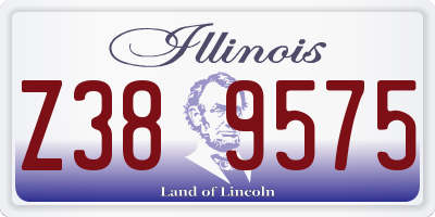 IL license plate Z389575
