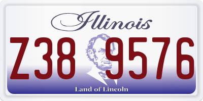 IL license plate Z389576