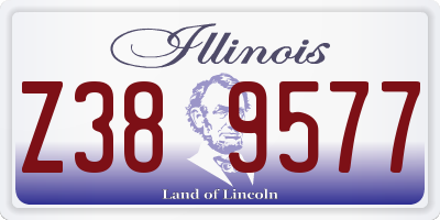 IL license plate Z389577