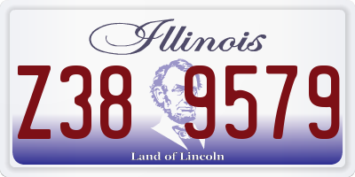 IL license plate Z389579