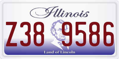IL license plate Z389586