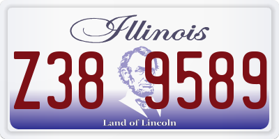 IL license plate Z389589