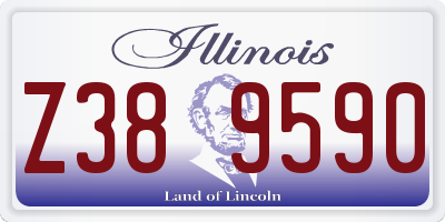 IL license plate Z389590