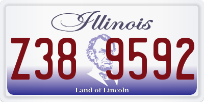 IL license plate Z389592