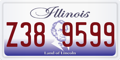 IL license plate Z389599