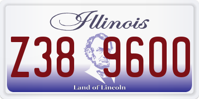 IL license plate Z389600