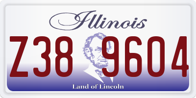 IL license plate Z389604