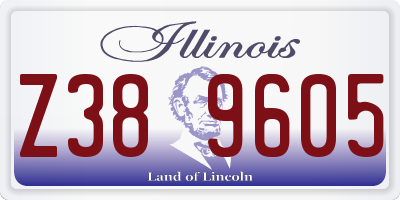 IL license plate Z389605