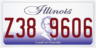 IL license plate Z389606