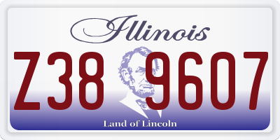 IL license plate Z389607