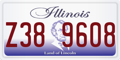 IL license plate Z389608