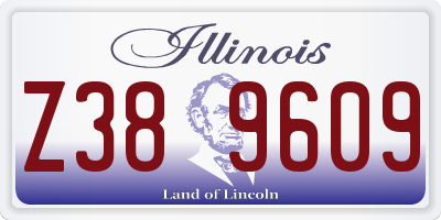 IL license plate Z389609