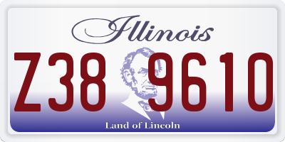 IL license plate Z389610