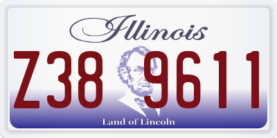 IL license plate Z389611