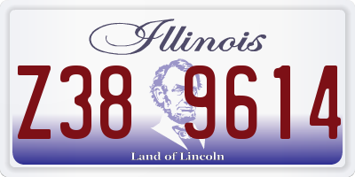 IL license plate Z389614