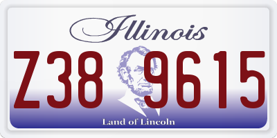 IL license plate Z389615