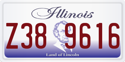IL license plate Z389616