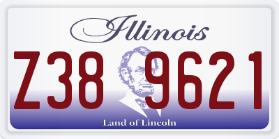 IL license plate Z389621